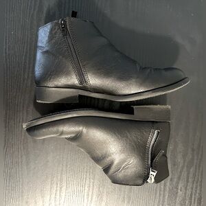 Leather Zip Booties